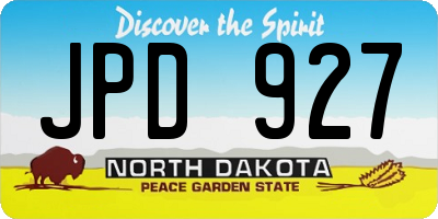 ND license plate JPD927