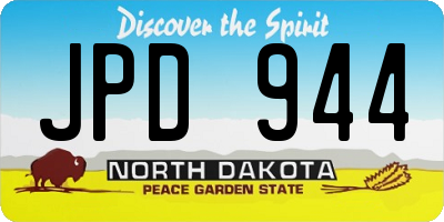 ND license plate JPD944