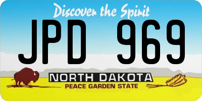 ND license plate JPD969