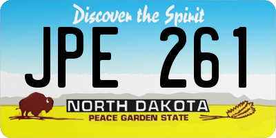 ND license plate JPE261