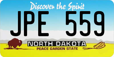 ND license plate JPE559