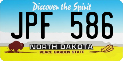 ND license plate JPF586