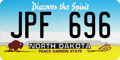 ND license plate JPF696