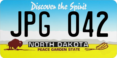 ND license plate JPG042