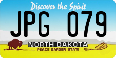 ND license plate JPG079
