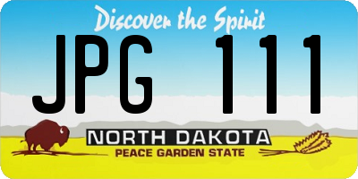 ND license plate JPG111