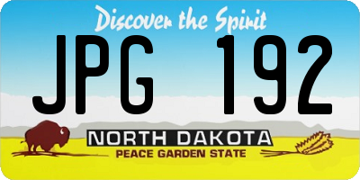 ND license plate JPG192