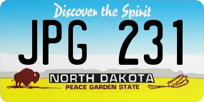 ND license plate JPG231