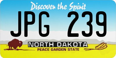 ND license plate JPG239