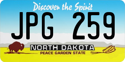 ND license plate JPG259