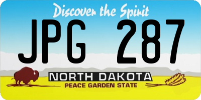 ND license plate JPG287