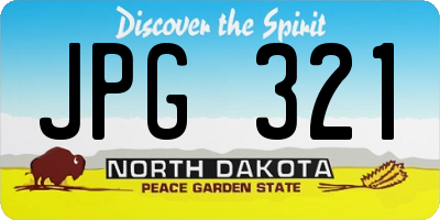 ND license plate JPG321