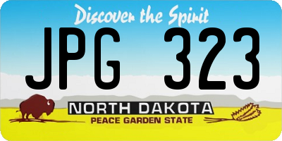 ND license plate JPG323