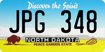 ND license plate JPG348