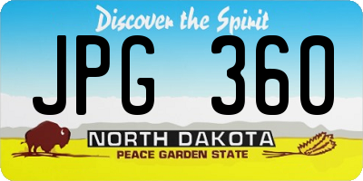 ND license plate JPG360