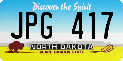 ND license plate JPG417