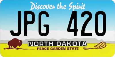 ND license plate JPG420