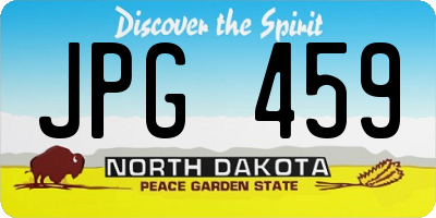 ND license plate JPG459
