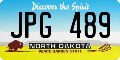 ND license plate JPG489