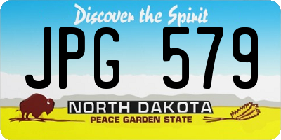 ND license plate JPG579