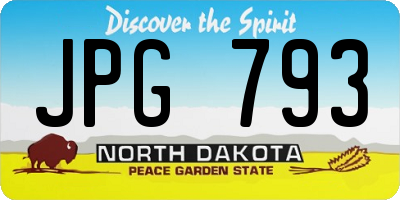 ND license plate JPG793
