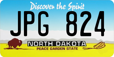 ND license plate JPG824