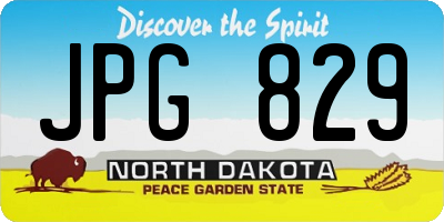 ND license plate JPG829