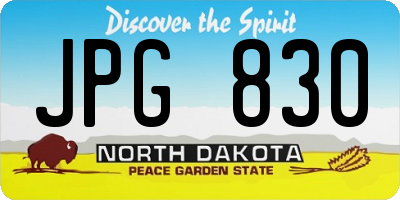 ND license plate JPG830