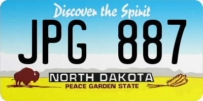 ND license plate JPG887