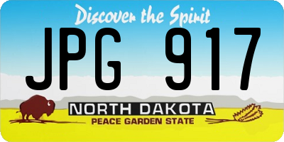 ND license plate JPG917