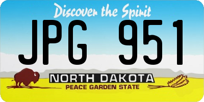 ND license plate JPG951