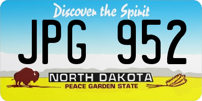 ND license plate JPG952