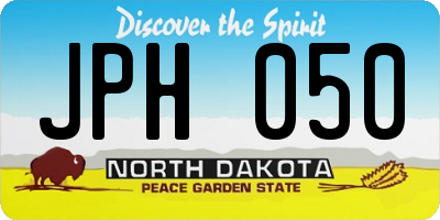 ND license plate JPH050
