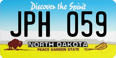 ND license plate JPH059