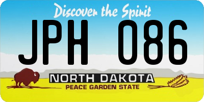 ND license plate JPH086