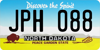 ND license plate JPH088