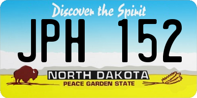 ND license plate JPH152