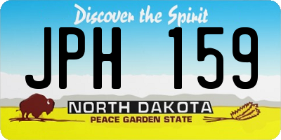 ND license plate JPH159