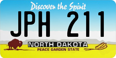 ND license plate JPH211