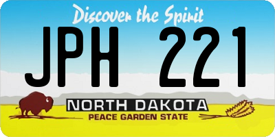 ND license plate JPH221