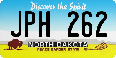 ND license plate JPH262