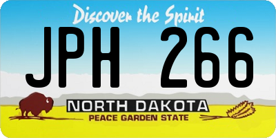 ND license plate JPH266