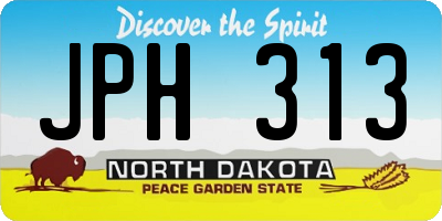 ND license plate JPH313