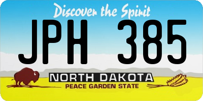 ND license plate JPH385