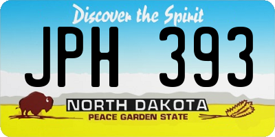 ND license plate JPH393