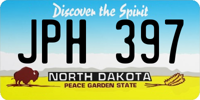 ND license plate JPH397