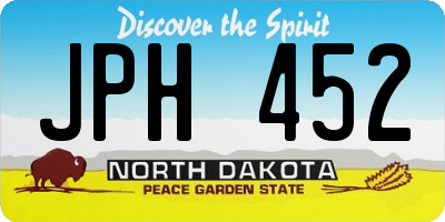 ND license plate JPH452