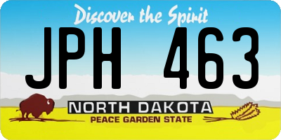 ND license plate JPH463