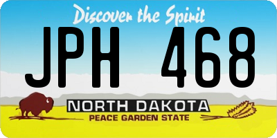 ND license plate JPH468