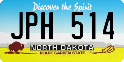 ND license plate JPH514